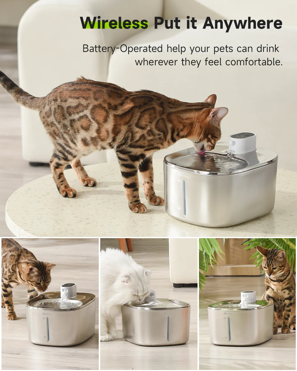 AquaPaws - Smart Wireless Pet Water Fountain