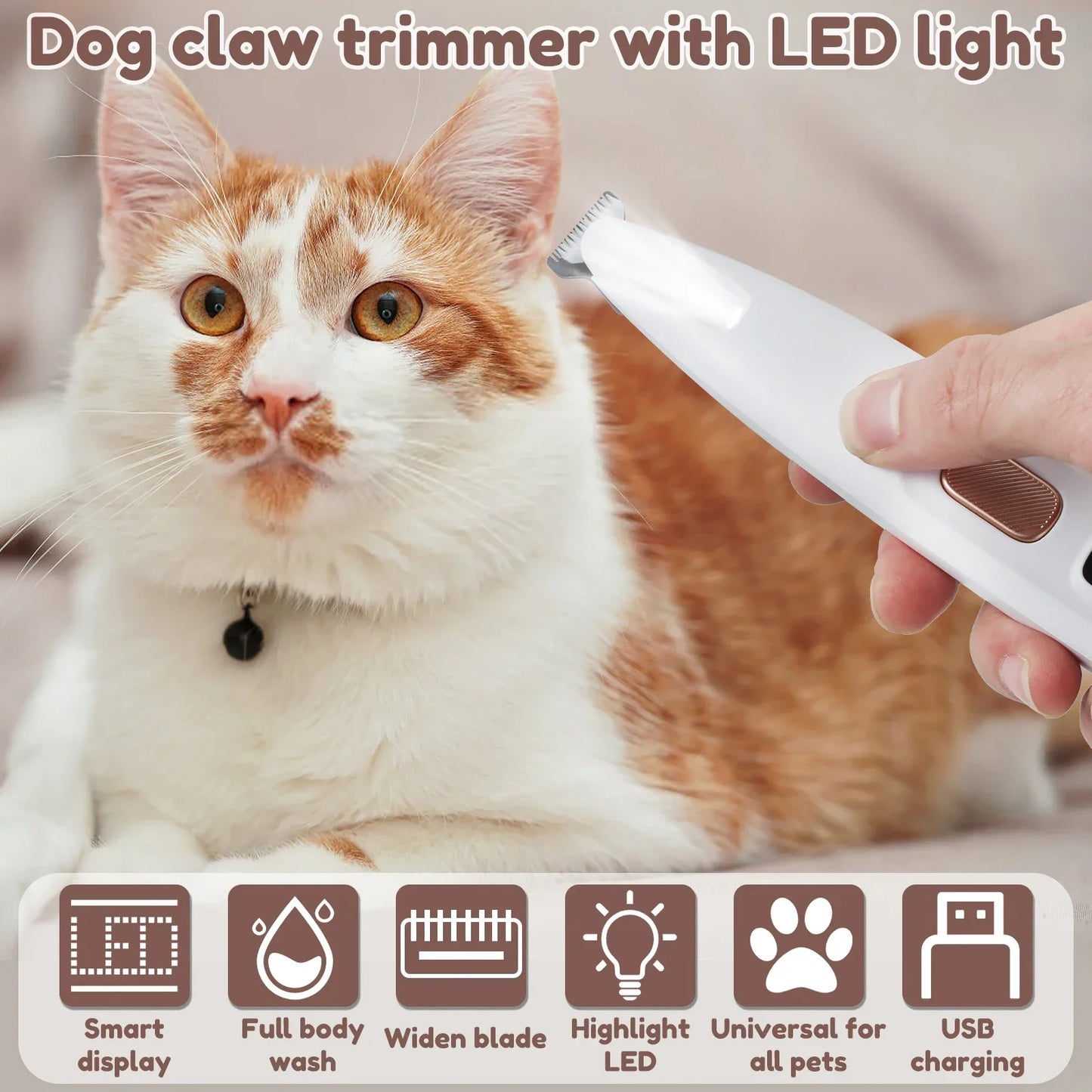 BrightPaw Pro Trimmer - Grooming Pet Trimmer