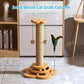 Twist & Scratch Cat Tower - Wooden Turntable Cat Toy with Scratch Board