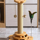 Twist & Scratch Cat Tower - Wooden Turntable Cat Toy with Scratch Board