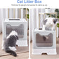 EasyFold Cat Litter Box - Foldable with Scoop & Drawer