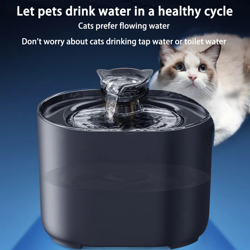 Quiet Flow Water Fountain - For Cat & Dogs hydration